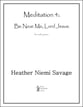 Meditation No.4 piano sheet music cover